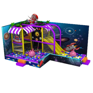 Divertido Parque Infantil Interior Seguro para Niños Pequeños y Área de Juegos Suave, Equipamiento con Tobogán y Piscina de Pelotas para Jardín de Infancia y Preescolar - Product Image 1
