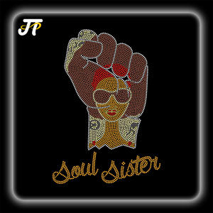 カスタムクリスタルホットフィックスABラインストーン転送デザインカスタムカラーアイロンスパンコールパッチ服用ラインストーン転送 - Product Image 4