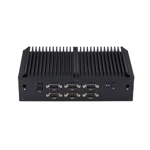 Qotom Q1077X Máy Tính Mini 10th Gen I7 10710U Dual LAN 2.5G 6 Core Không Quạt Mini PC I7