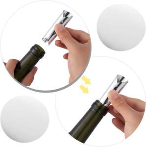 Cadeau promotionnel personnalisé nouveauté disque en aluminium Flexible bouteilles de <span class=keywords><strong>vin</strong></span> fines disque verseur en argent pas de goutte à goutte - Product Image 1