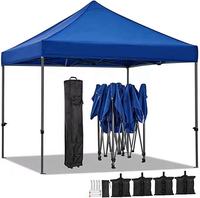 Gazebo Pop-Up Extérieur Personnalisable 3x3 m (10x10 pi) en Métal pour Jardin et Patio, avec Cadre en Alliage Durable et Revêtement Poudré