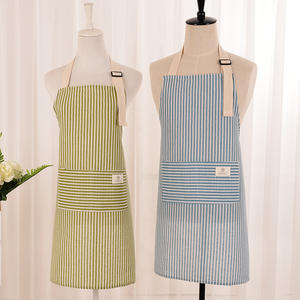 Tabliers réglables à dos nu recyclables et durables 100% coton lin jardin cuisson tabliers de cuisine personnalisés pour adulte - Product Image 6