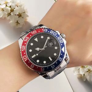 Reloj GMT de lujo para hombre y mujer, de acero inoxidable, con bisel de cerámica, función de fecha, reloj de pulsera deportivo, regalo de moda - Product Image 4