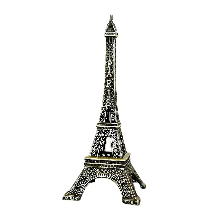 Yiwu 베스트셀러 금속 기술 프랑스 기념품 다른 크기 금속 에펠 탑 장식 홈