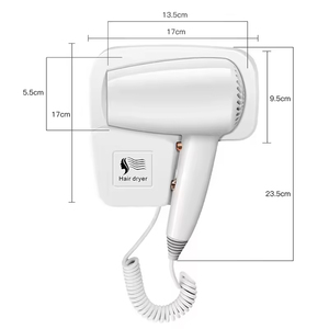 Secador de Pelo de Alta Potencia para Montar en la Pared, Resistente a la Humedad, Sin Perforaciones, para Baño de Hotel, Casa de Huéspedes y Uso Doméstico - Product Image 6