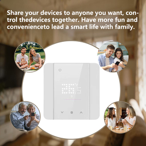 Tuya Alexa Google WIFI Thermostat pour chauffage au sol chaud maison avec bande de bordure détachable à écran tactile LED ultra-mince - Product Image 3