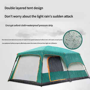 Tente de <span class=keywords><strong>Camping</strong></span> familiale Offre Spéciale Double couches 4 saisons tente de fête étanche grand espace Carpas pour <span class=keywords><strong>Camping</strong></span> en plein air 8-12 personnes - Product Image 3