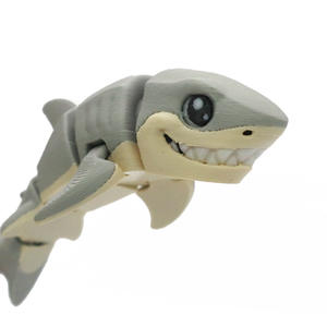 Vashine 3D Impreso Tiburón Material Ecológico Juguetes Colorido PLA Articulación Movimiento ORNAMENTOS Megalodon Niños Toi Tiburón - Product Image 4