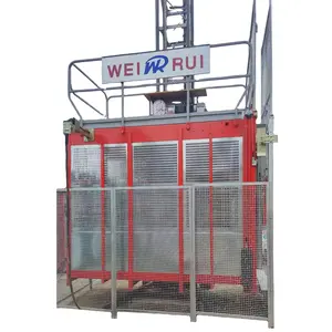 China Manufacture SC100 Single Cage 33m/min Convenient Automatic Building Machine Construction Hoist