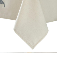 Nappe Moderne Style Ins Couleur Unie en Lin Robuste pour Maison et Mariage de Marque