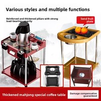 GemJoy Nieuwe Kaartspel-thee-kopjeshouder Mahjong Koffie Eettafels Thee-rek Voetmassage Asbak Mahjong Kamer Bijzettafel