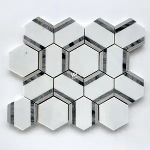 Azulejos de mosaico branco Kewent 30x30 para banheiro China