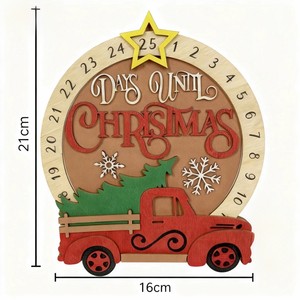 Pafu, cuenta regresiva de <span class=keywords><strong>Navidad</strong></span>, camión de árbol rojo, decoración SVG, cuenta regresiva <span class=keywords><strong>para</strong></span> <span class=keywords><strong>Navidad</strong></span>, archivos cortados con láser, días hasta <span class=keywords><strong>Navidad</strong></span>, calendario de madera - Product Image 6