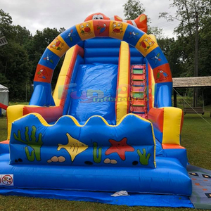 Castillo inflable con tobogán para fiestas infantiles, diseño de pez payaso, para fiestas al aire libre. - Product Image 3