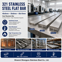 Barre plate en acier inoxydable 321, 40x6mm, 50x8mm, 60x10mm, résistante à la chaleur, pour cadres de fours et supports haute température
