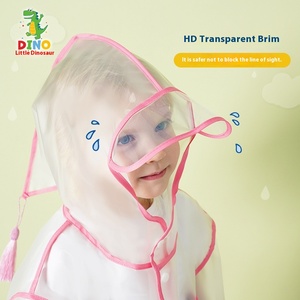 Cartoon Small Dinosaur EVA Waterproof Raincoat XL Tamanho para a escola primária Baby <span class=keywords><strong>Kids</strong></span> para Camping Caminhadas Meninos Meninas-Atacado - Product Image 3