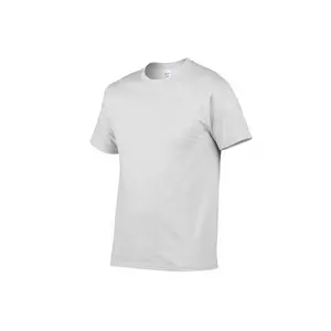 Alta qualidade limpo simples barato algodão branco das mulheres dos homens t-shirts