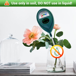 Hygromètre de sol à aiguille unique Détecteur de couleur verte pour les tests d'humidité Jardinage Plantes en pot Humidimètre de sol unique - Product Image 6