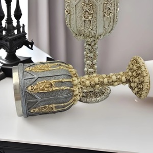 Tùy Chỉnh Halloween Đảng Trang Trí Thép Không Gỉ Rượu Vang Cup Vui Rượu Vang Cốc Thanh Nhựa Skeleton Cầm Tay Hộp Sọ Rượu Vang Cốc - Product Image 2