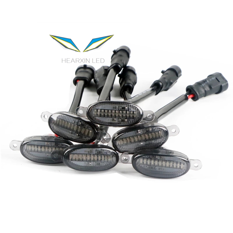 Автомобильная передняя решетка радиатора с желтым/белым светом, светодиодная лампа в стиле Раптора для только Toyota Tacoma, 2016