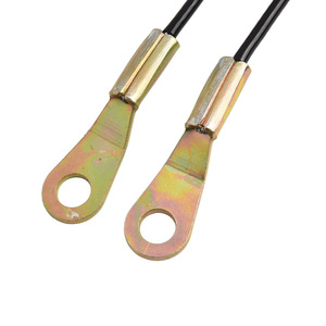 Ford Mazda Tailgate Cable UH70-65-760 2Pcs Set Steel <b>Wire</b> Rope Coupling Replacement Part - Product Image 4