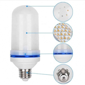 Высококачественная светодиодная лампочка с эффектом пламени, 4 Вт, цоколь E27, Мерцающая лампочка для внутреннего и наружного применения - Product Image 2