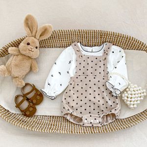 ชุดรอมเปอร์เด็กทารกสไตล์ใหม่ประจำฤดูใบไม้ร่วงปี 2025 สำหรับเด็กชายและเด็กหญิง น่ารัก ใช้งานได้หลากหลาย ผลิตจากผ้าฝ้ายเนื้อนุ่ม เหมาะสำหรับเด็กคลาน - Product Image 4