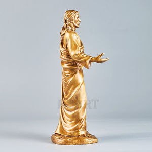 Escultura de Bronce de Alta Calidad de Jesús, Virgen María y Cristo, Personalizable, Estatuas Religiosas de Metal para Interiores/Exteriores, Decorativas y Personalizadas - Product Image 3
