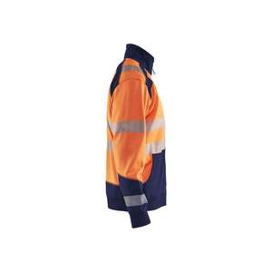 BLAKLADER-Sudadera Hi-Vis 355825285389S con cremallera completa Naranja/Azul marino-EAN 7330509623596 ROPA DE TRABAJO DE LA HI-VIS - Product Image 4