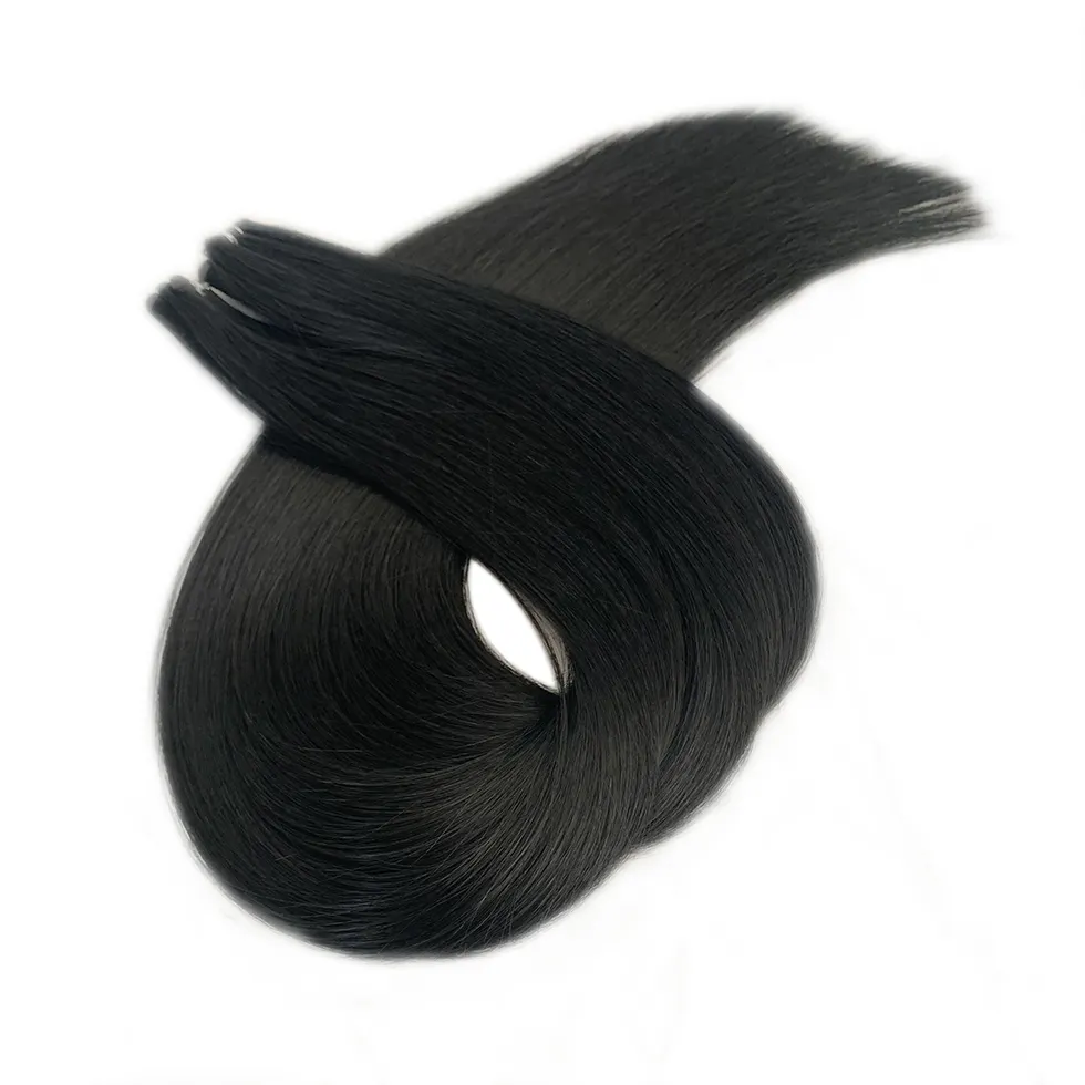 Jet Black 30 Inch Cuticle Intact Remy Russian Mongolian 100% Human Hair Extensions Genius Wefts Super Double Drawn