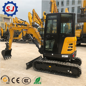 Mini-excavatrice sur chenilles hydraulique Sany SY26U d'occasion, 99 % neuve, 2,6 tonnes, certifiée CE EAP, moteur, boîte de vitesses, pompe, roulement, modèle 2024 - Product Image 2