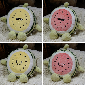 Almohada de Peluche de Sandía Estilo <span class=keywords><strong>TikTok</strong></span>, Linda y Veraniega, para Dormitorio de Niñas, Ideal para Dormir, Regalo Perfecto para las Fiestas - Product Image 4
