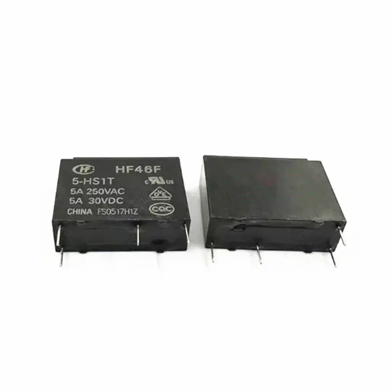 HF46F-5-HS1T relay asli baru HF46F 5 HS1T HF46F5HS1T 5VDC DC5V 5V 5A 4PIN