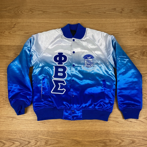 Phi Beta Sigma เสื้อแจ็คเก็ตผ้าซาตินปักลายพี่น้องชายเสื้อแจ็กเก็ตบอมเบอร์ผ้าซาติน - Product Image 2