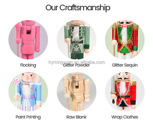 ตุ๊กตาทหารนัทแครกเกอร์ขนาดเล็ก 30 ซม. สีชมพู รุ่นใหม่ล่าสุด สำหรับตกแต่งคริสต์มาสและปีใหม่ - Product Image 6