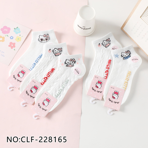 Calzini sportivi da donna alla caviglia comodi calzini sportivi in cotone traspiranti alla moda - Product Image 1