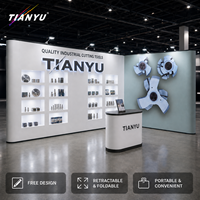 TIANYU Panneaux PVC magnétiques illuminés pour présentoir pop-up, structure en aluminium, lampes LED, exposition, événement, présentation de marque
