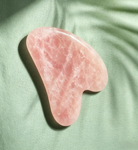 Herramientas de Masaje de Cristal Natural de Cuarzo Rosa para Lifting Facial Antienvejecimiento, Masajeador Facial Personalizado, Piedra de Jade Guasha - Product Image 1