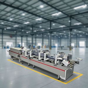 Small 650G Lock Bottom <b>Folder</b> Hydraulic Glue Machine Automatic Multi Color Tea Food Machine for <b>Plastic</b> Cartons High Speed - Product Image 2