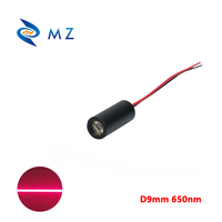 Module de diode laser rouge de qualité industrielle D9mm 650nm 5mW 60 degrés avec pilote APC