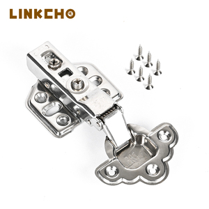 Mận hoa đầu thủy lực bản lề 2.0 dày có thể tháo rời đệm giảm xóc mềm đóng cửa tủ quần áo nhà Bếp tủ bản lề 304 - Product Image 1