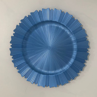 Assiettes de Présentation en Plastique Doré Hautement Durables de 33 cm pour Mariages, Décorations de Table et Centres de Table