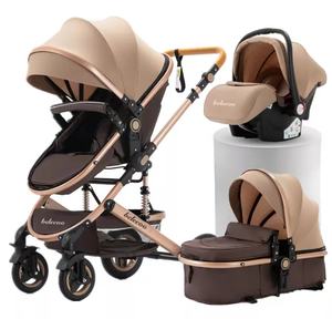 Vente en gros Système de voyage confortable et bon marché Poussette bébé de luxe <span class=keywords><strong>3</strong></span> en 1 avec nacelle et siège auto - Product Image 2