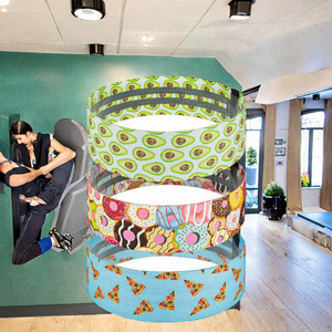 2022 nuovo Design in poliestere tessuto cerchio dell'anca fascia di resistenza ciambella/Pizza/forma di Avocado per il Fitness del corpo glutei scolpire - Product Image 3