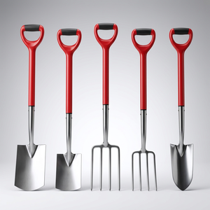 Kit Pala e Forcone da Giardino Multiuso in Acciaio Inossidabile con Manico a <span class=keywords><strong>D</strong></span> per Scavare, Arare, Lavorare il Terreno e Giardinaggio - Product Image 1