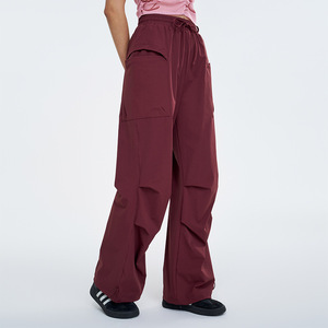 Pantaloni <span class=keywords><strong>Cargo</strong></span> da Donna Personalizzati Traspiranti con Arricciature, Vita Media Elastica, Gamba Larga, Tasche, Stile Casual Streetwear Y2K <span class=keywords><strong>Parachute</strong></span> - Product Image 1