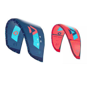 Planche à voile gonflable portable bleue/rouge en stock du fabricant pour sports nautiques extrêmes, surf et kitesurf - Product Image 2