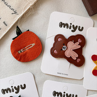 Épingle à cheveux pour bébé et enfant, faite à la main, motif lapin fraise en cristal, style dessin animé mignon, pour filles, style japonais et coréen, Qiaotou Haoxin Hair