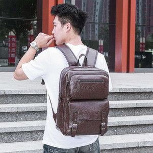 Mochila para Portátil de Moda Unisex de Lujo al por Mayor, Impermeable, de Cuero PU, Forro de Poliéster, Cierre de Cremallera, Capacidad Personalizable - Product Image 6