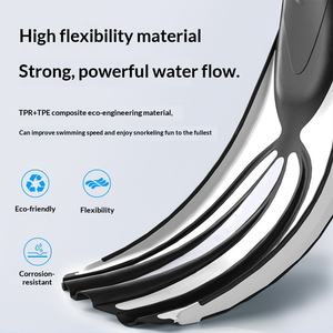 Aletas Cortas de Buceo para Adultos <span class=keywords><strong>Mares</strong></span> con Parte Superior de Silicona - Product Image 2